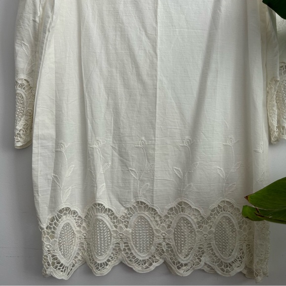 ASOS - Glamorous Swing Dress with Crochet Sleeve - Picture 6 of 14